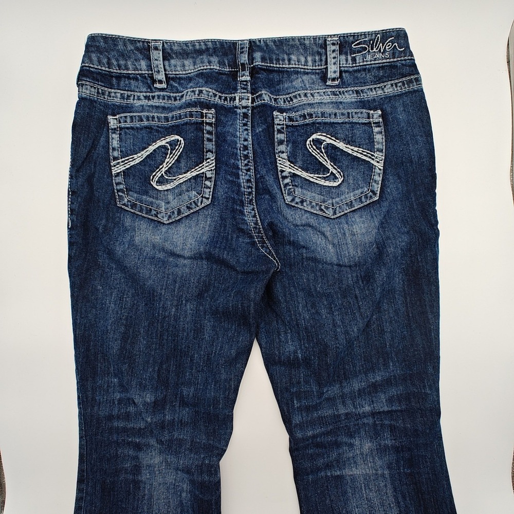 Silver‎ Jeans Aiko Bootcut Womens 18/33 Mid Rise Curvy Fit Medium Wash Denim - Picture 3 of 8